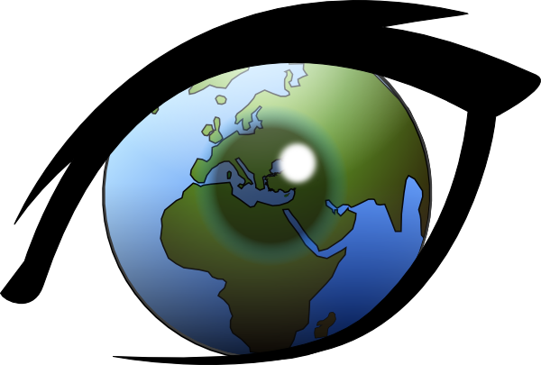Eye Can See The World Europe, Africa And Middle East Clip Art at ...