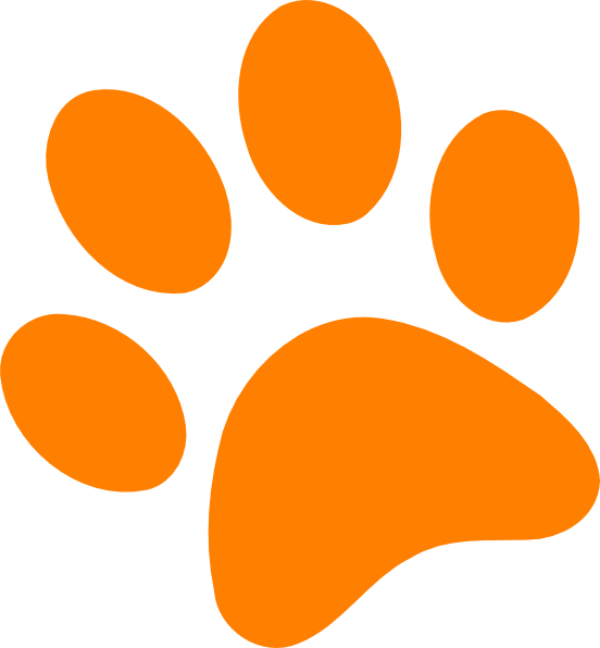 Vector clipart of paw print