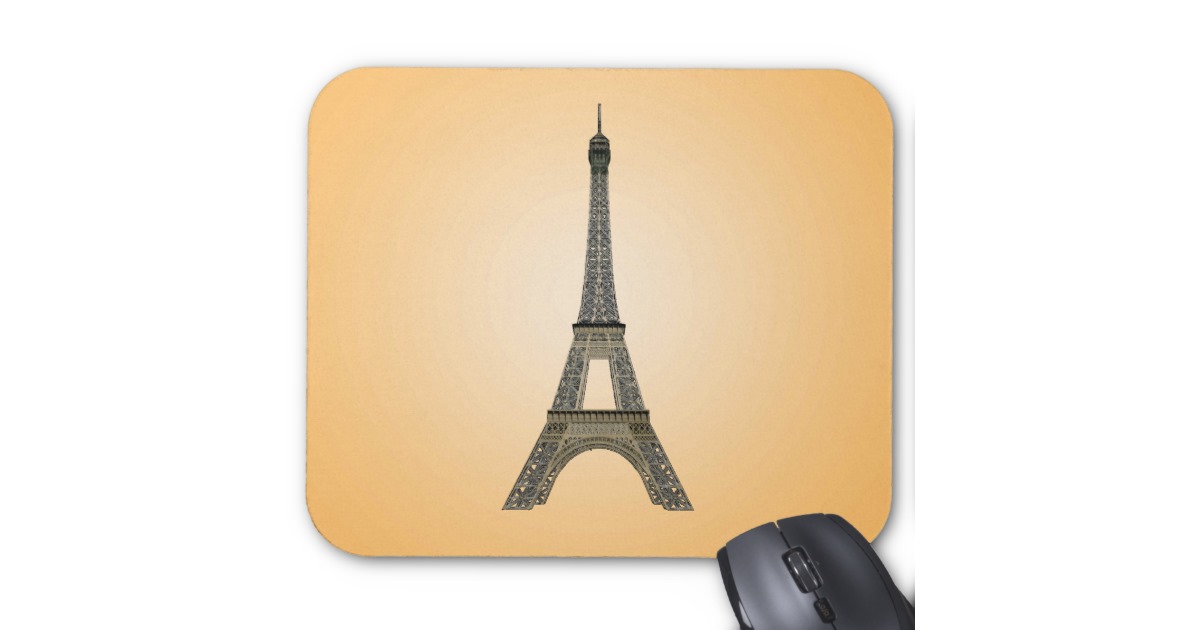 Paris : Tour Eiffel : Dessin de vecteur : Mousepad Tapis De Souris ...