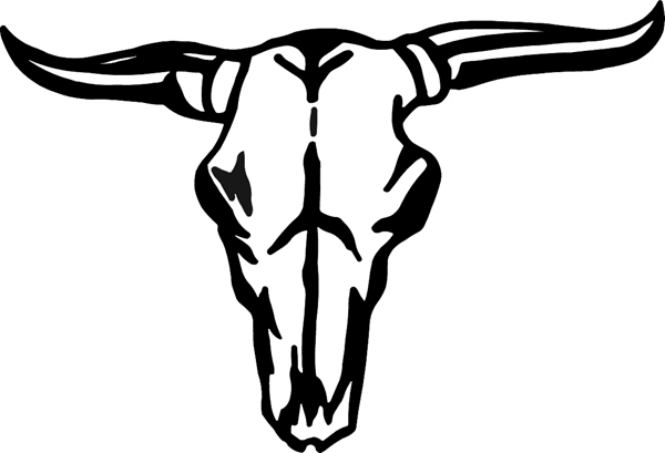 Longhorn skull clipart