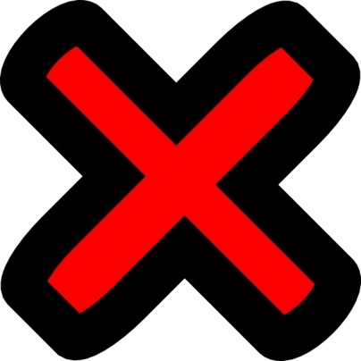 Red Cross Wrong Clipart - Free to use Clip Art Resource