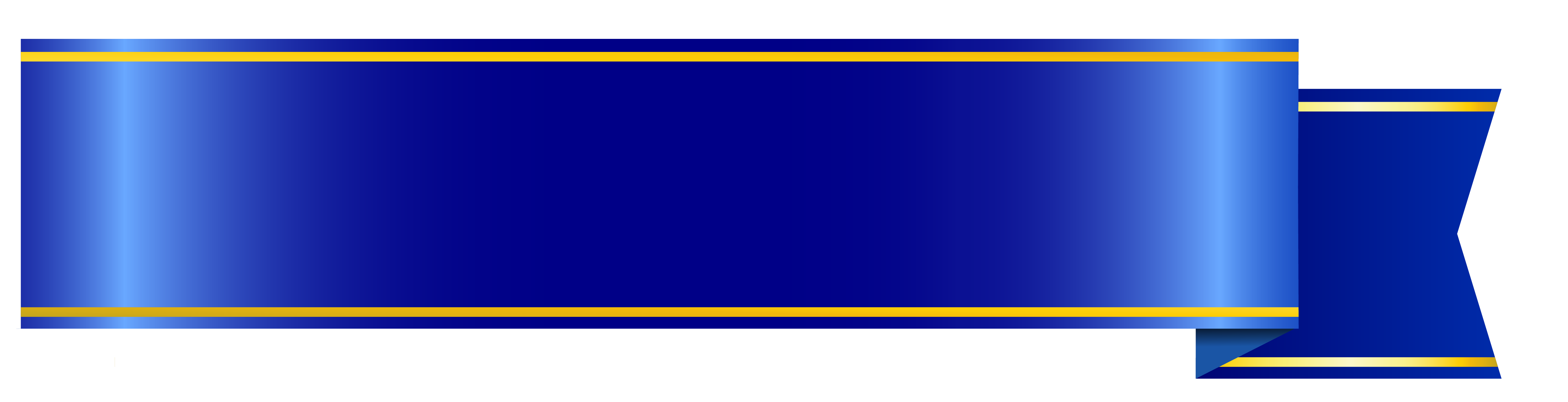 Blue Banner PNG Clipart Picture