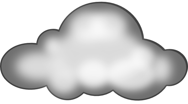 Animated rainy cloud clipart all gray
