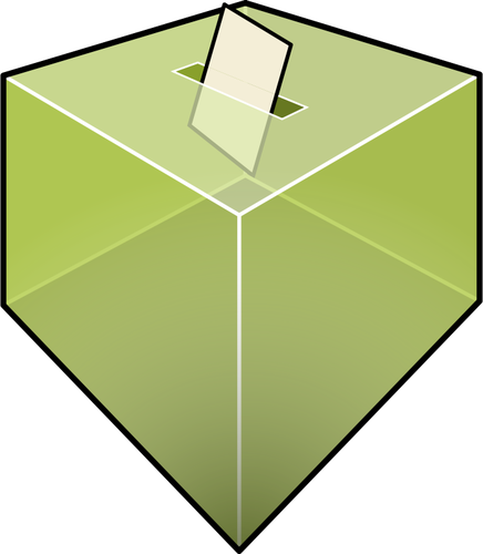 Transparent election voting box vector illustration | Public ...