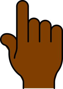 Hand Pointing African clip art - vector clip art online, royalty ...