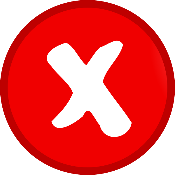 Small Red X Mark Clip Art Vector Clip Art Online Royalty Free