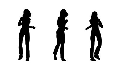 Silhouettes Of People Standing - ClipArt Best