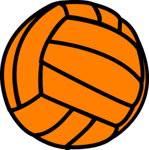 Orange Volleyball clip art - vector clip art online, royalty free ...