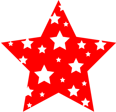 christmas star clip art | in design art and craft