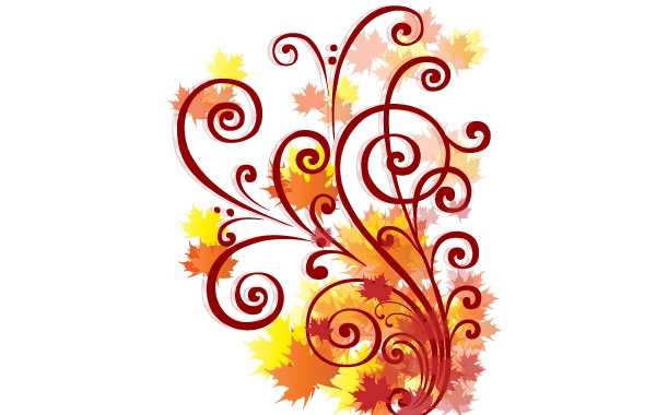 Autumn Swirl Vector :: Vector Open Stock | vector graphics and ...