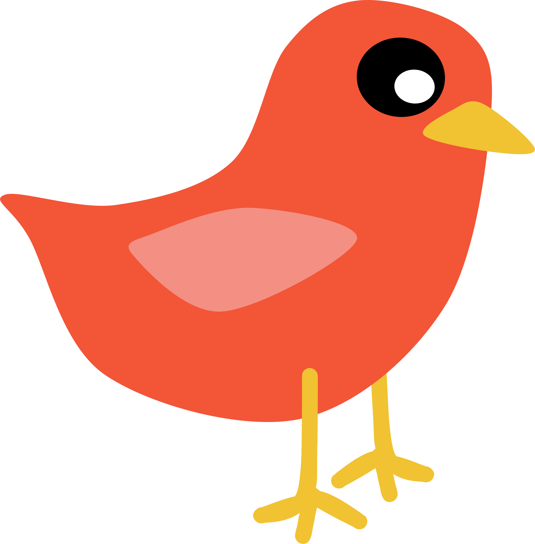 Cute red bird clip art - Clipartix