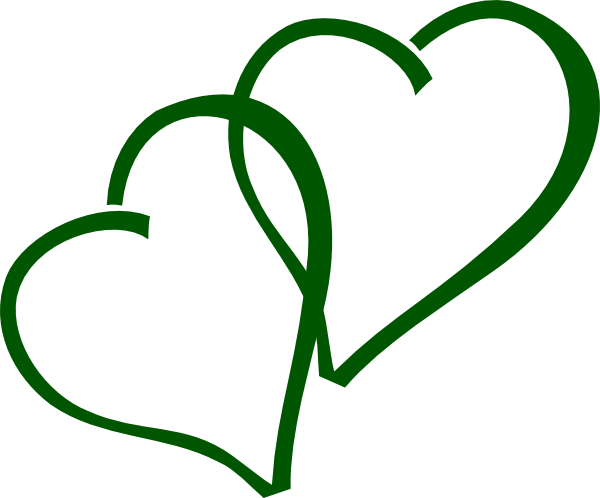Heart green clipart