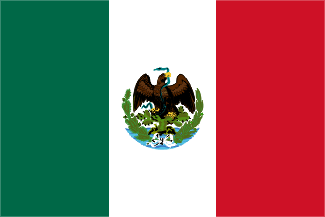 Evolution of the Mexican flag