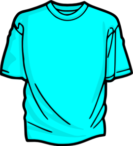 Blue t shirt clip art