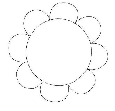 Simple Flower Template | Free Download Clip Art | Free Clip Art ...