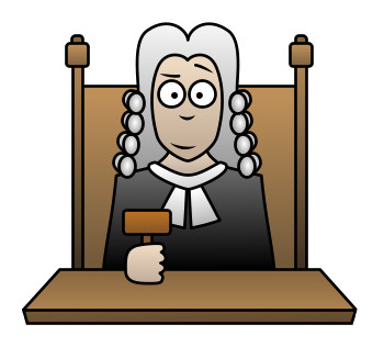 Courtroom animated clipart