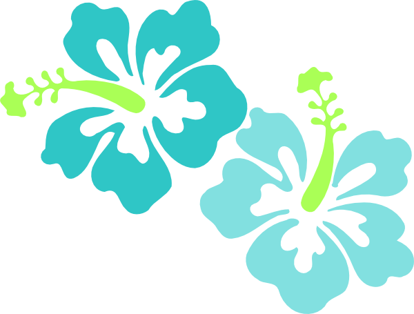 Clip Art Flower Bright Hawaiian Clipart
