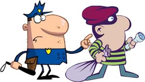 Clip Art Of Police And Robbers Clipart