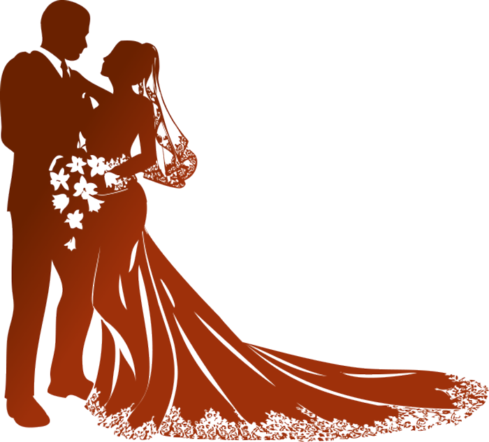Wedding couple clipart png