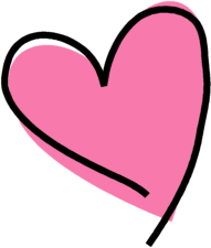 Little pink heart clipart