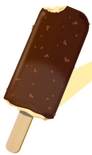 Photorealistic vector illustration of a chocolate ice-cream on a ...