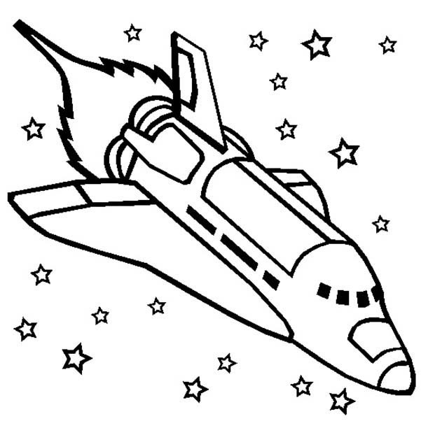 Free Printable Rocket Coloring Pages