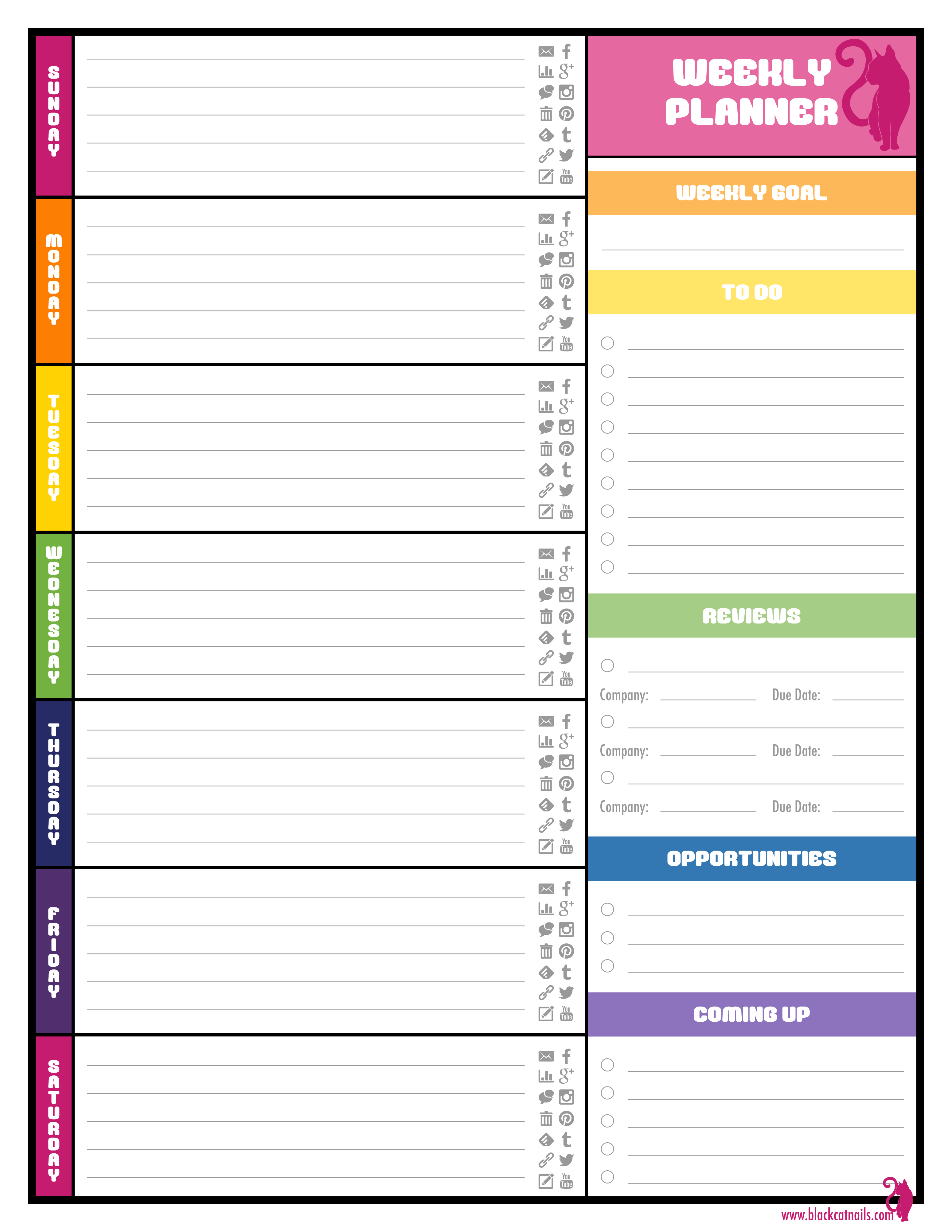 zuur Ligatie instinct 6 Best Images of Weekly Planner Printable 2016 Calendars - Excel ... -  ClipArt Best - ClipArt Best