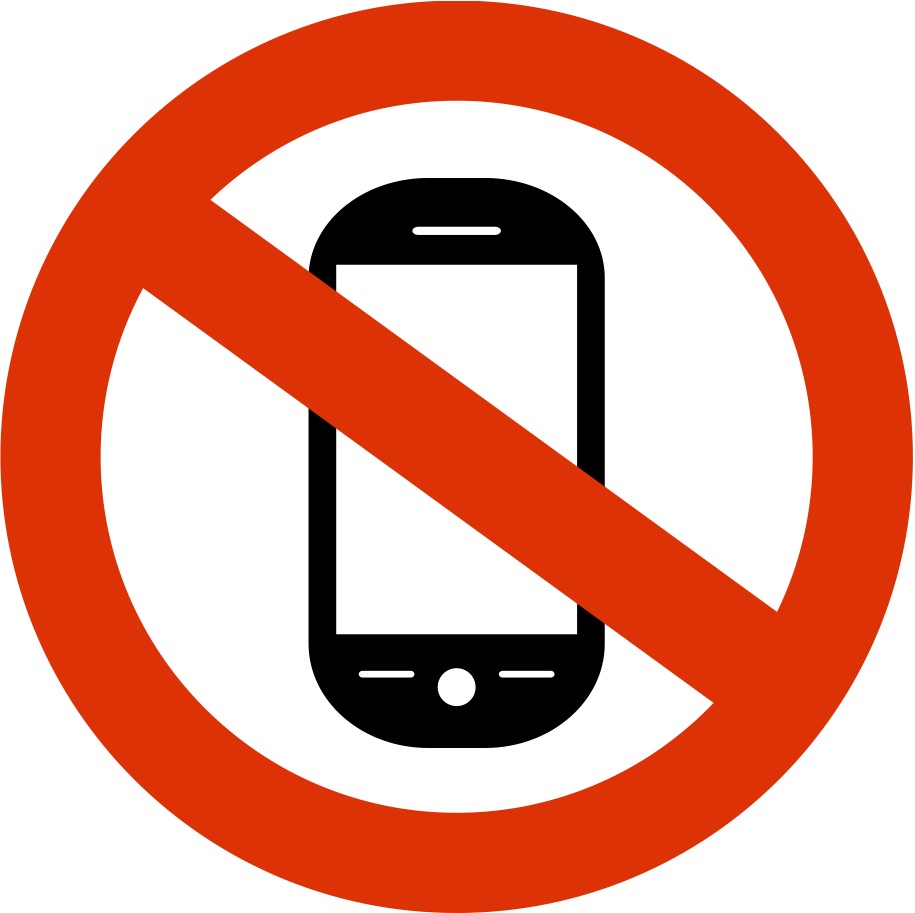 Cell Phone Prohibited Sign Clipart - Cliparts and Others Art ...