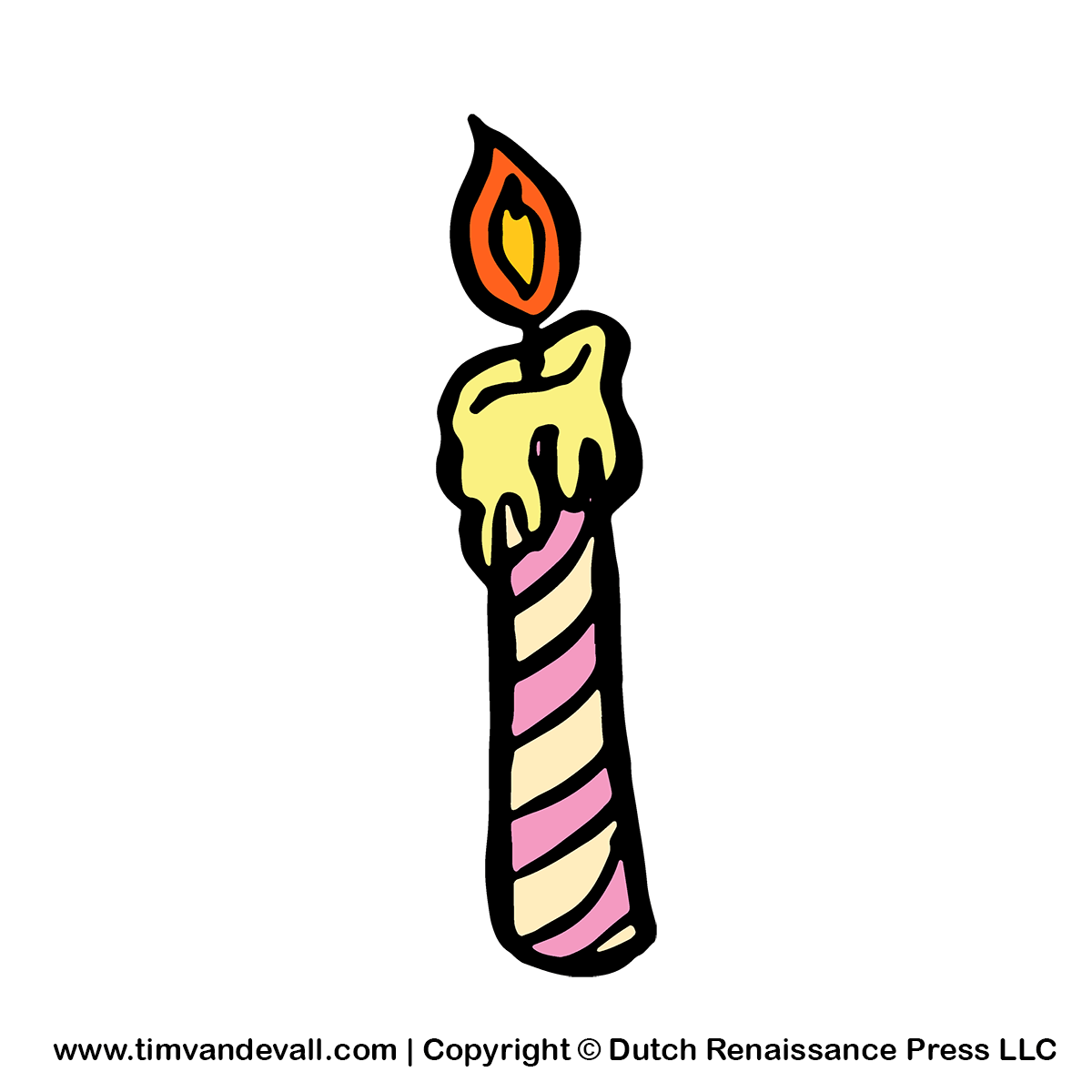 Single Birthday Candle Clip Art 21746 | DFILES