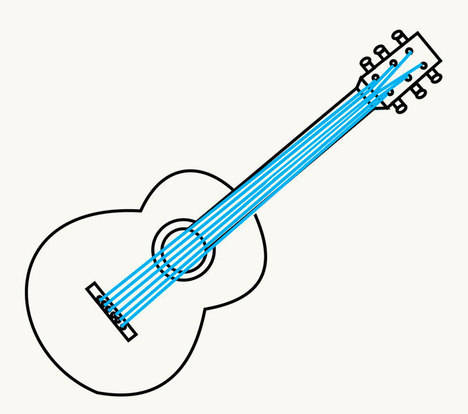 How to Draw a Guitar | Easy Drawing Guides