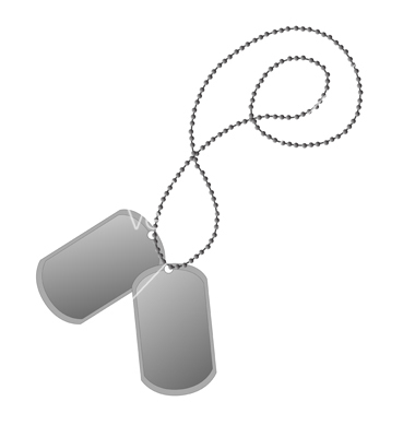 12 Military Dog Tag Vector Art Images - Military Dog Tags Vector ...