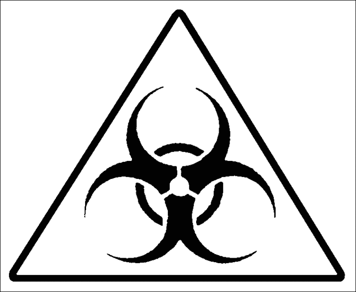 Black Biohazard Symbol Clipart - Free to use Clip Art Resource