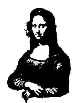 Mona Lisa Black And White Clipart - Free to use Clip Art Resource