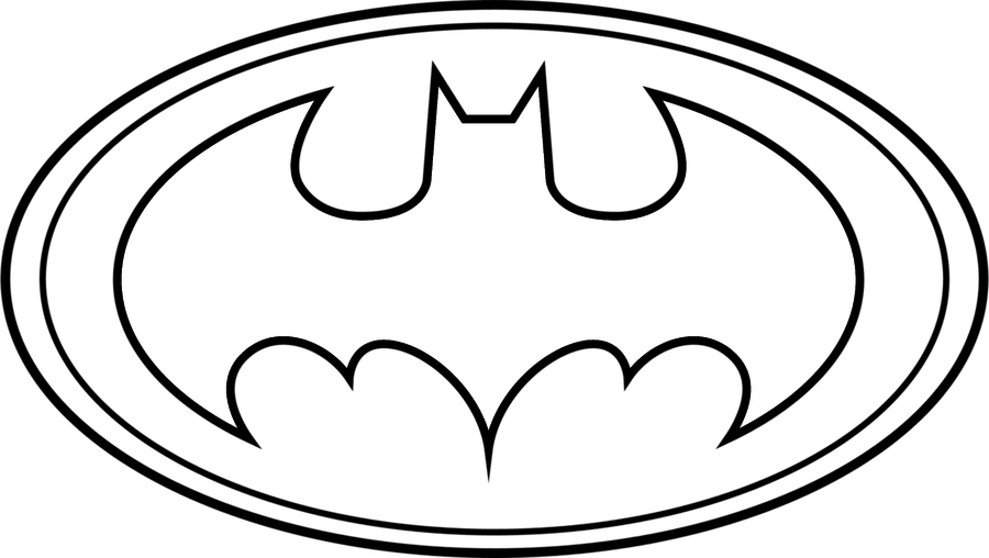 Batman clipart outline