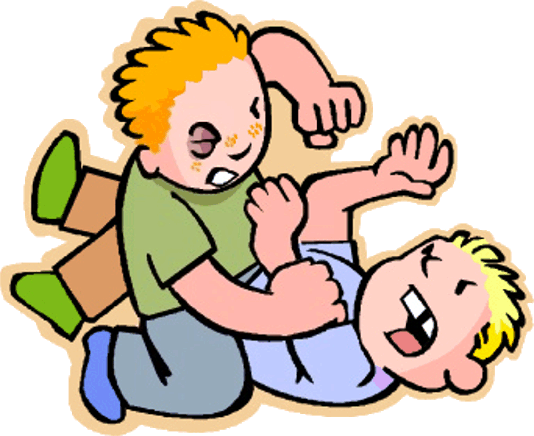 Clipart two people fighting