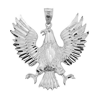 Amazon.com: Fine 925 Sterling Silver Patriotic Polish Eagle Charm ...