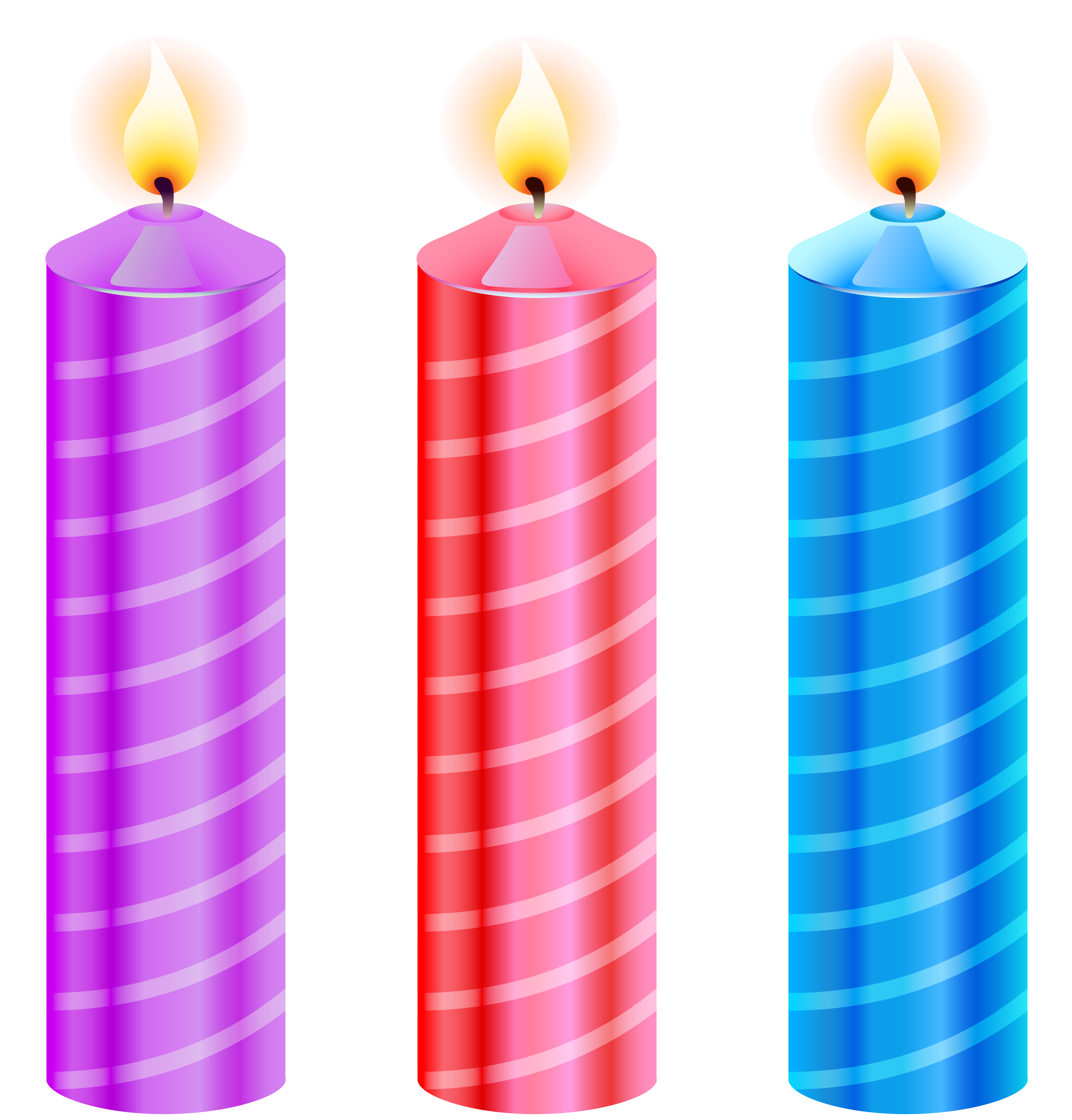 Birthday Candles PNG Clipart Image