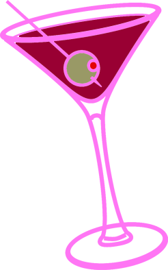Pink martini clipart