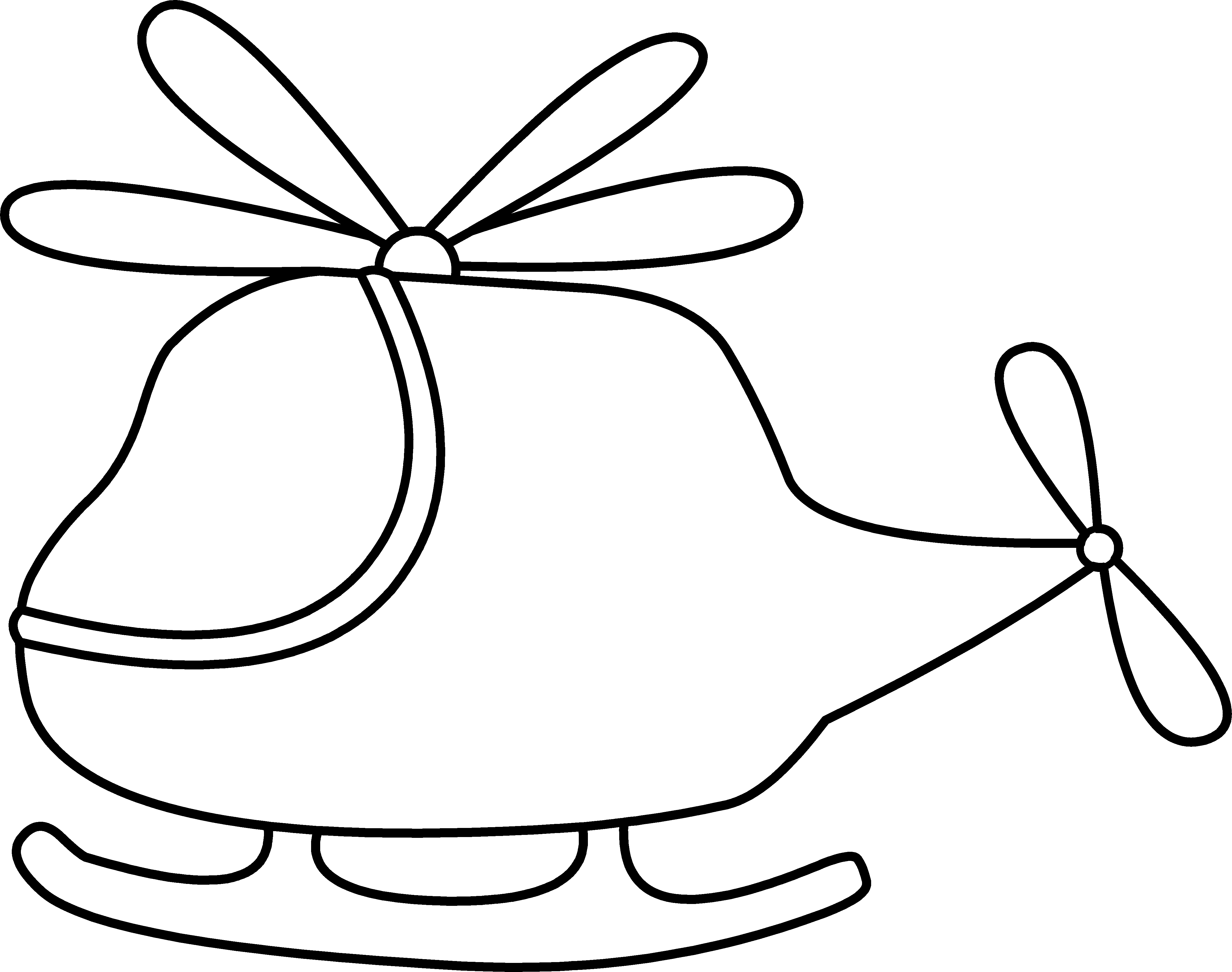 Helicopter Clipart Black And White - Free Clipart ...