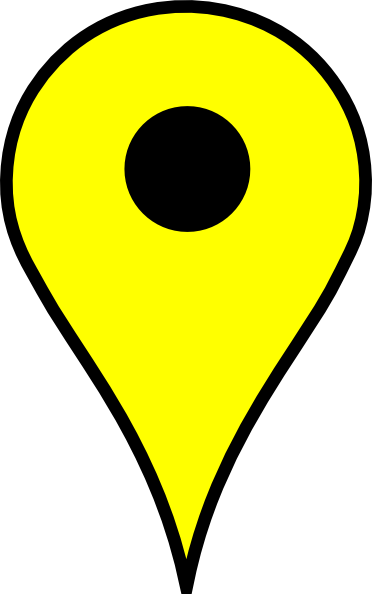 Map Pin Yellow Clip Art - vector clip art online ...