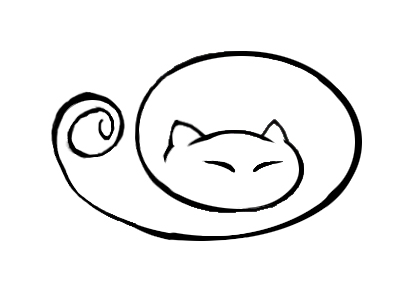 Sleeping Cat Drawing - ClipArt Best