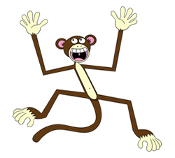 Cartoon Monkey - Types Animal