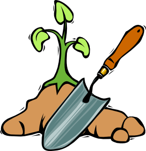 Gardening Shovel clip art - vector clip art online, royalty free ...