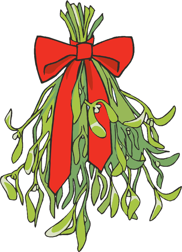 free clipart christmas mistletoe - photo #48
