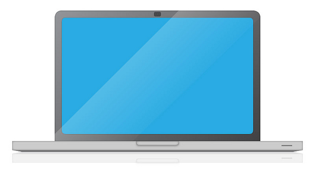 free silver laptop vector | Flickr - Photo Sharing!