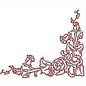 Borders and Corners Roses 6 Machine Embroidery Designs