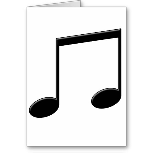 Beamed Note Music Symbol Greeting Cards from Zazzle.