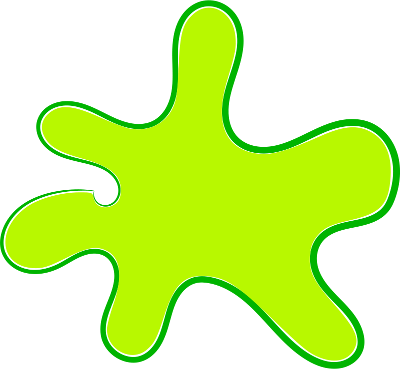 Clipart - Green splash