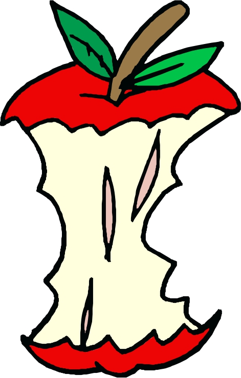 clipart apple core - photo #1