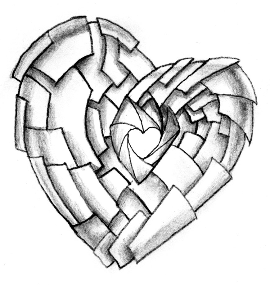 Cool Designs To Draw A Heart - ClipArt Best